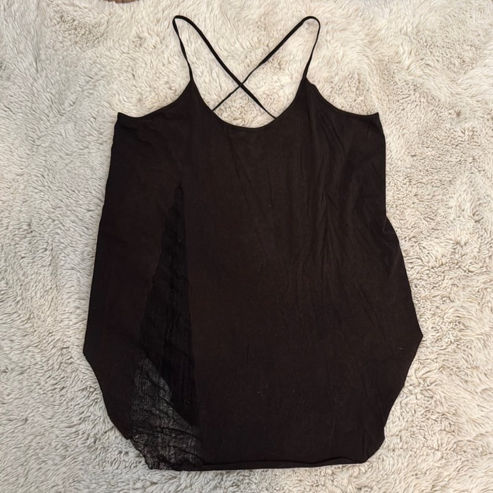 Free People We The Free Distressed Wind Chaser Racerback Tank